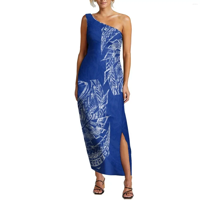 Comfortable and Stylish Polynesian Party Dress with Geometric Pattern