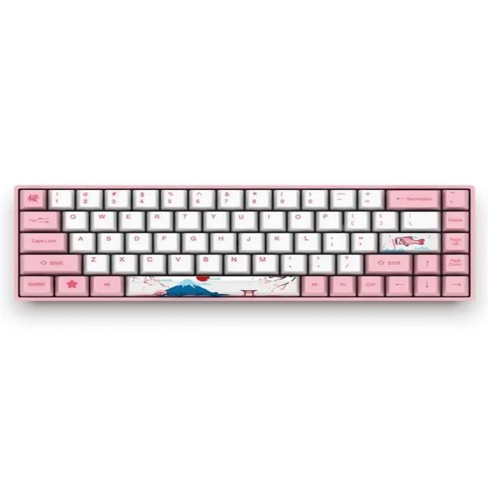 Claviers Akko3068 Bluetooth 30 USB clavier filaire monde Tourtokyo 68 touches Pbt Keycaps pour Akko mécanique jeu ordinateur portable Pc 2106107648 Ot6Pr