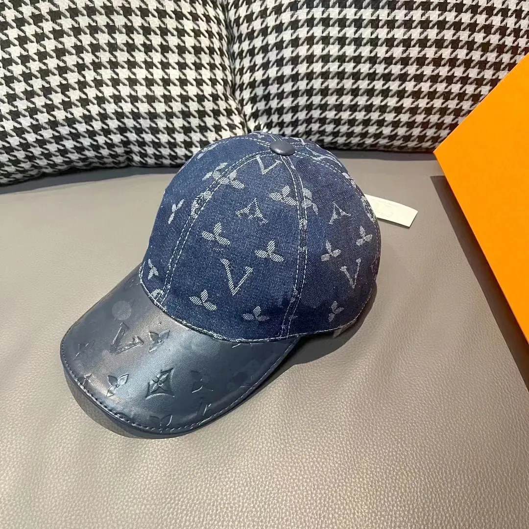 Boné de beisebol de luxo boné de designer chapéu tridimensional impressão cor sólida lona chapéu de cowboy chapéu de caminhoneiro H-6
