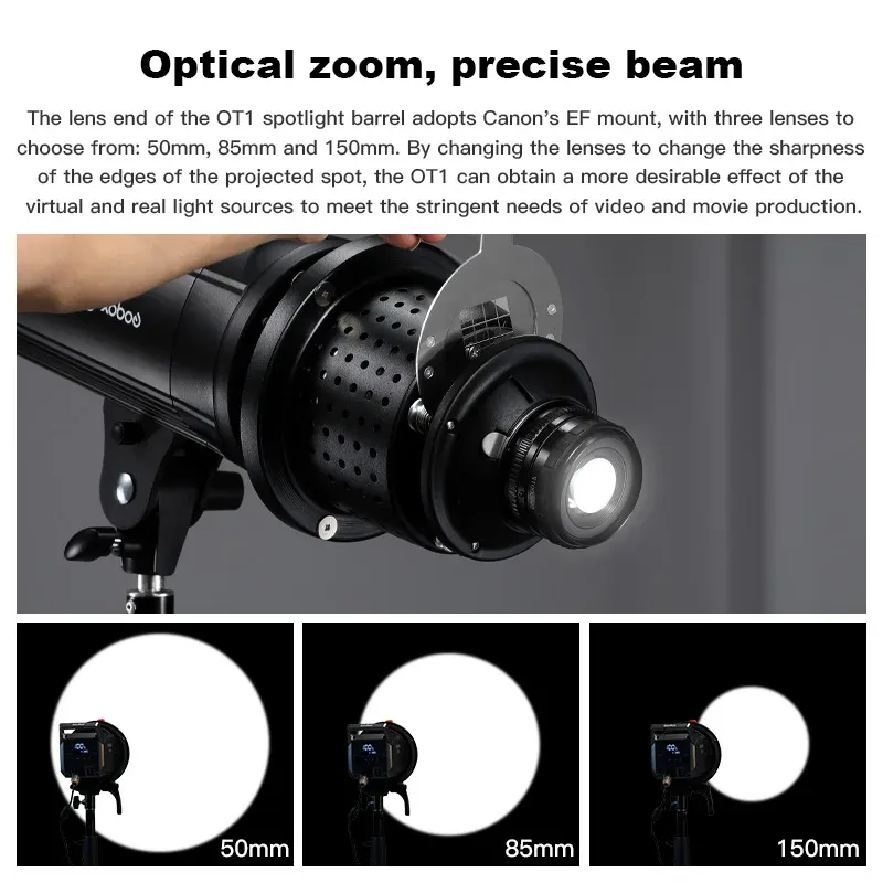 Godox SA-17 Optischer Snoot Bowens Mount Kit – Für Studioblitz, Präzise Lichtformung