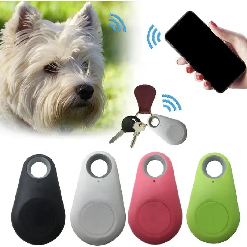 2024 Mini Fashion Smart Dog PETS Bluetooth 4.0 GPS Tracker ANTI LOST ALLA ALLA ALLA ALLA ALLA ALLAMENT Wireless BASSE CHIAVE LOCATOR LOCATOR1.Bluetooth GPS Tracker animali domestici