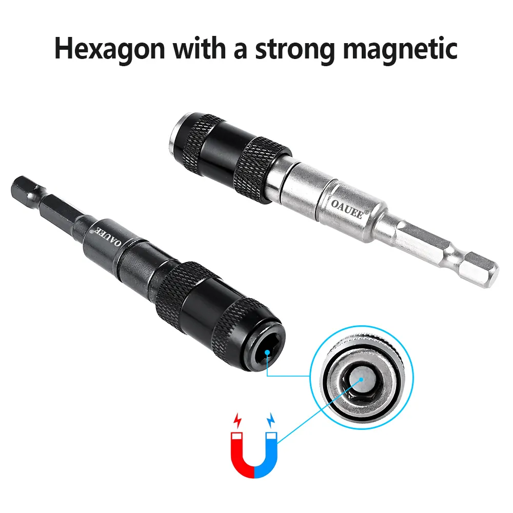 1/4 "Hex Magnetic Pivoting Drill Bit Durable Screwdriver Bit Quick Change Change Tip Holder Drive Guide Screw Drill Hand Tools