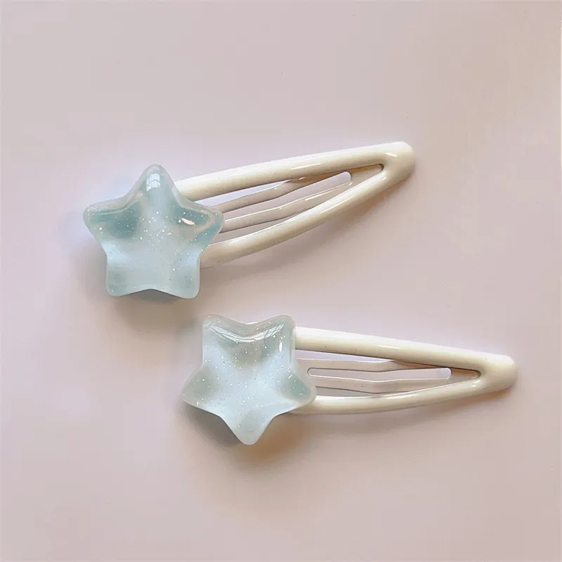 Mini Colorful Star BB Hairclips Women Y2K Snap Hairpins Side Hair Barrettes Cool Girls Clips Boutique Kids Hair Accessories