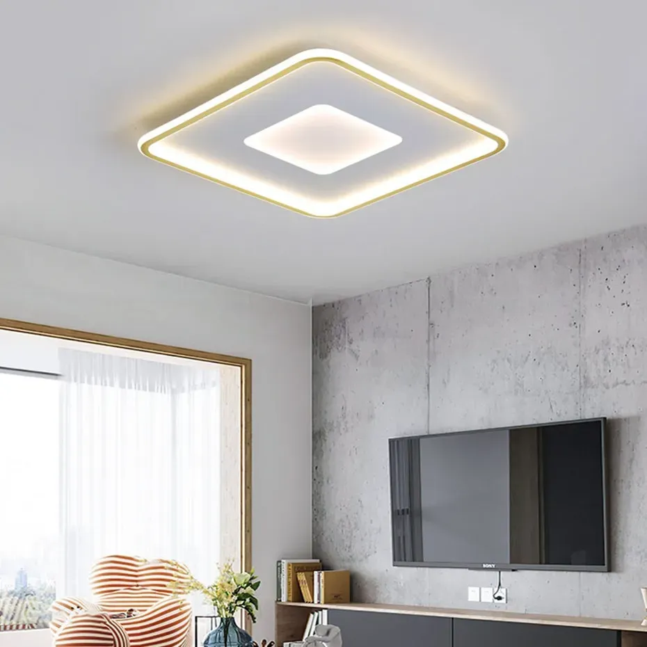 LED Square Ceiling Light Nordic Black White Ultra-thin Surface Mount for  Living Dining Bedroom from Dhgate LED Panel Lights - price 42.43, image size:930x930