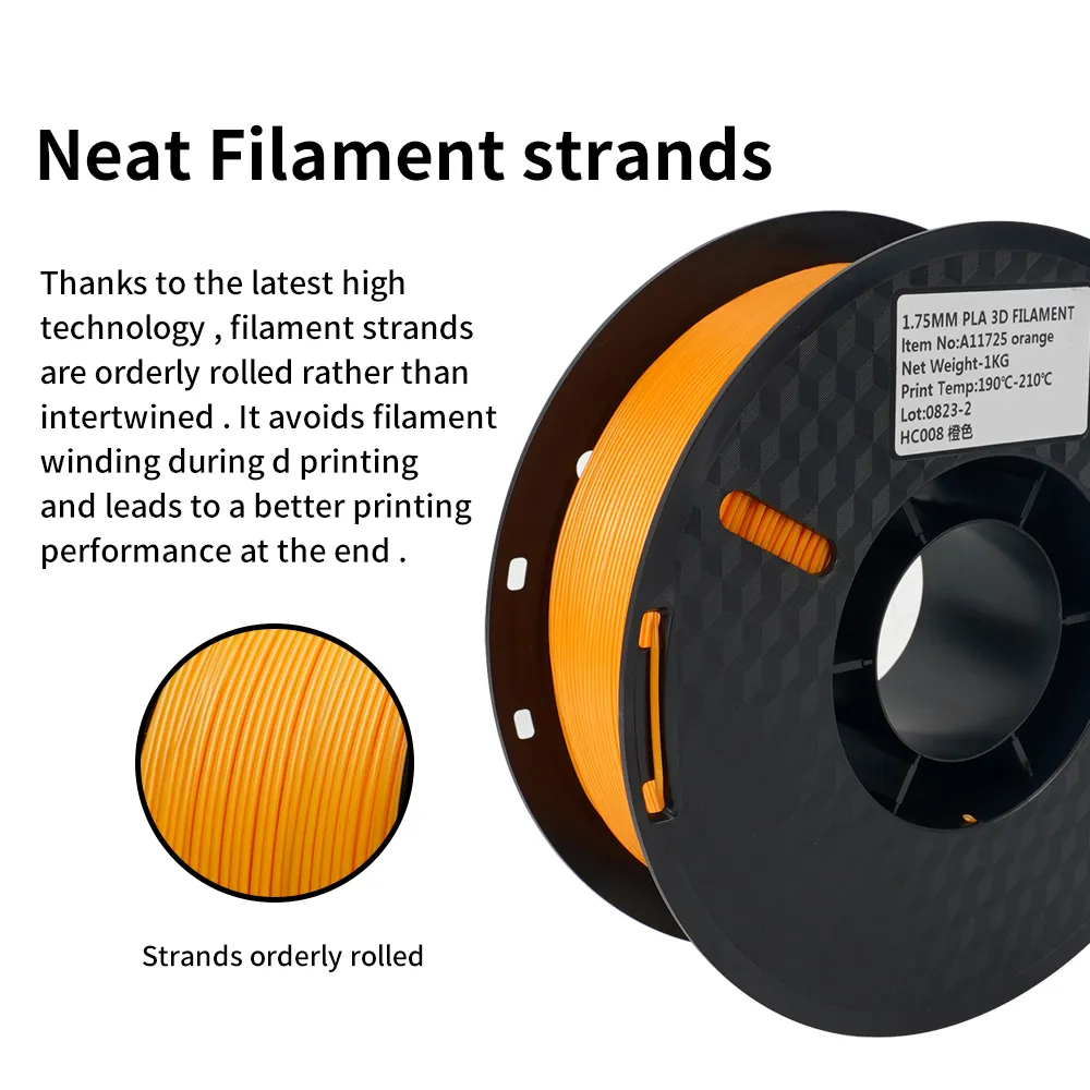 75mm PLA 3D Printer Filament, 2.2 lbs Spool, 1KG Eco-Friendly Printing ...
