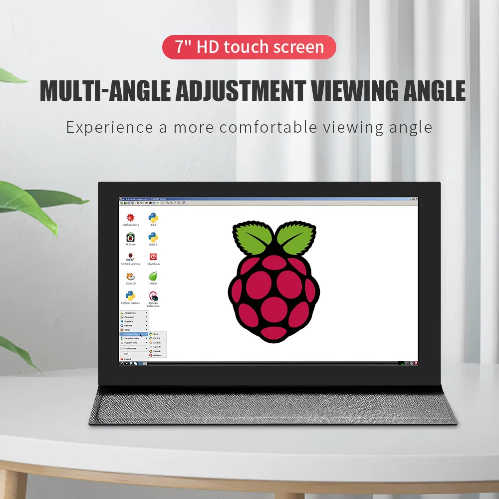 Factory 7 inch HDMI LCD (H) Computer Monitor 1024*600 IPS Capacitive Touch Screen Supports Raspberry Pi hd monitor Win10 etc