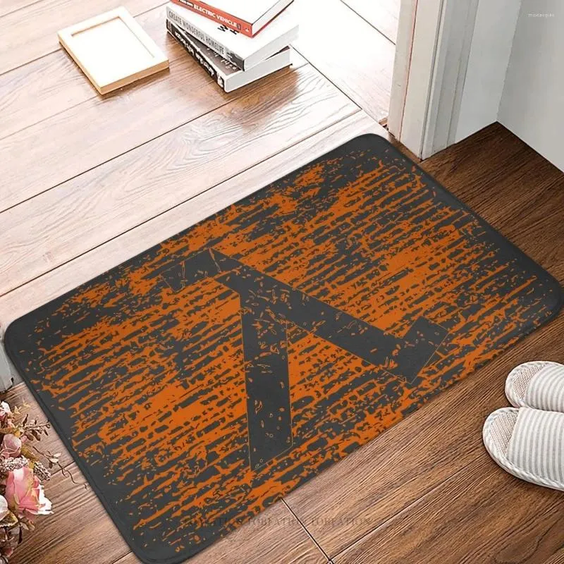 Carpets Half Life Non-slip Doormat Vintage Bath Kitchen Mat Welcome Carpet Indoor Modern Decor