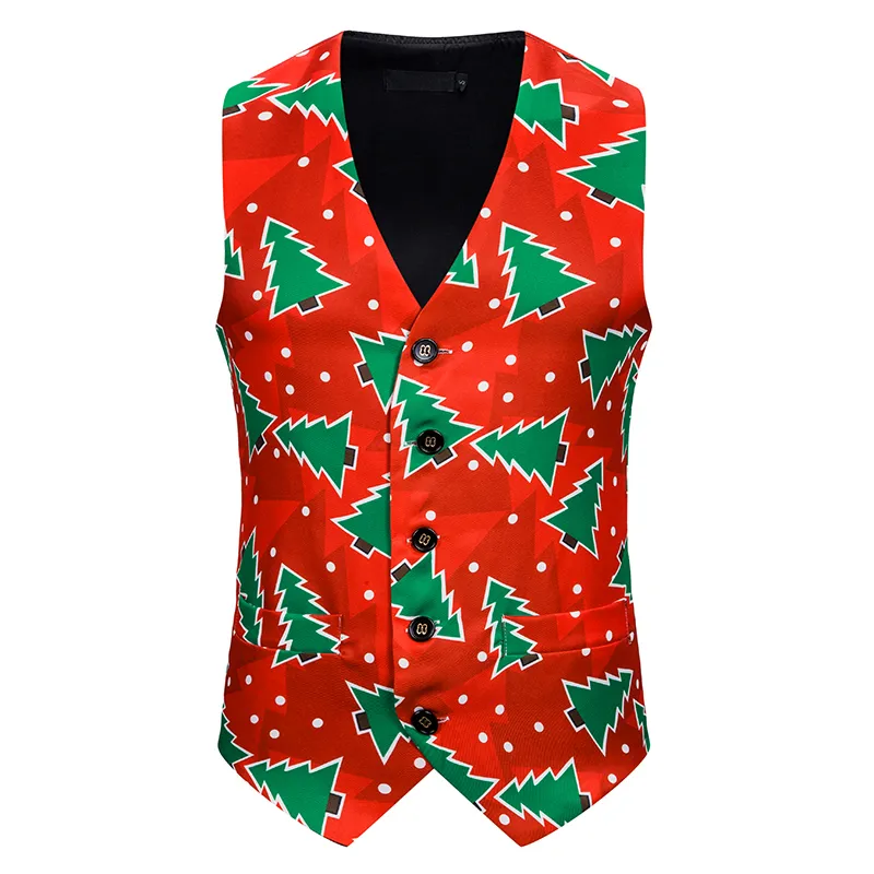 Mens red christmas vest hot sale