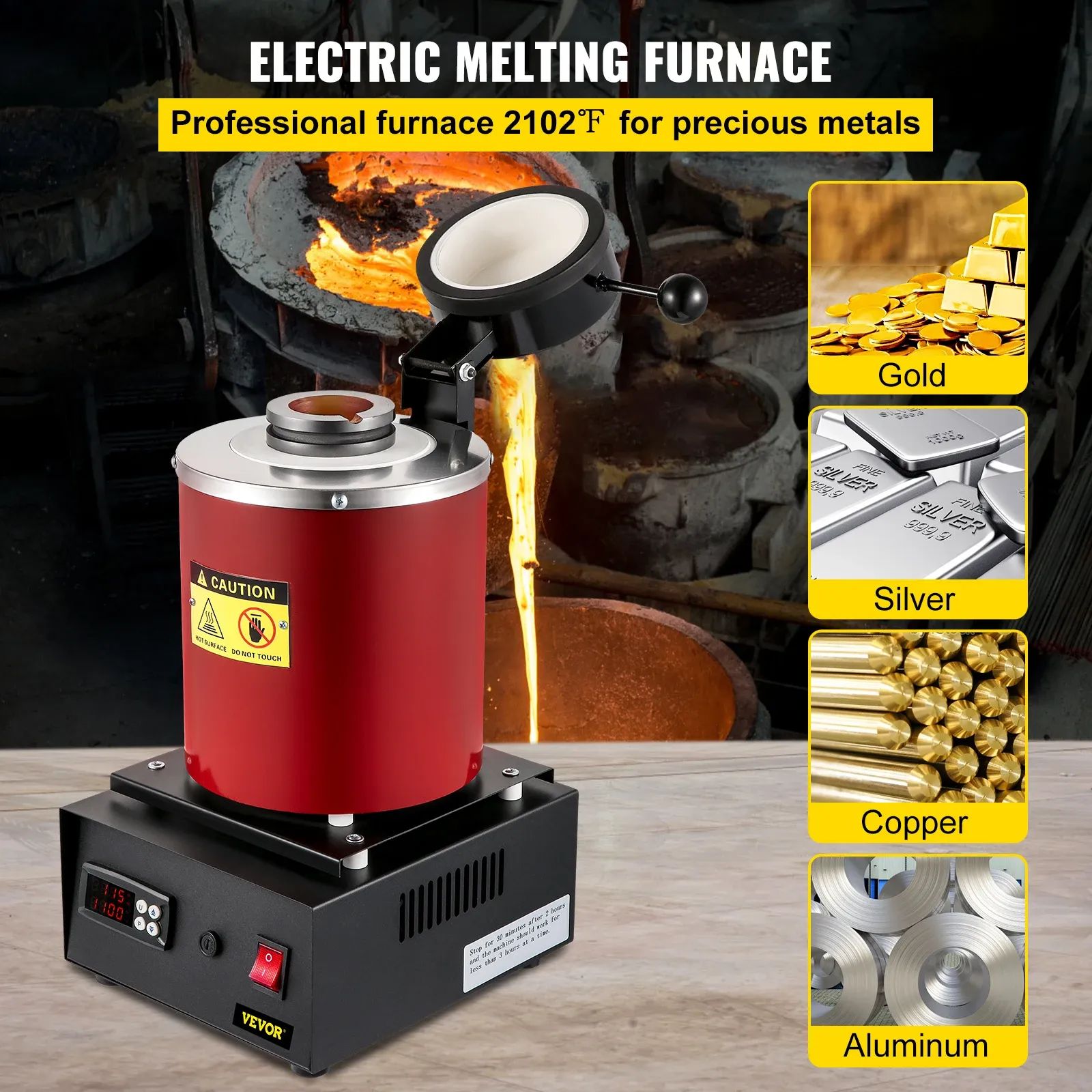 Reversible Casting Melting Mold Ingot Mould Metal Silver Jewelry Making Durable