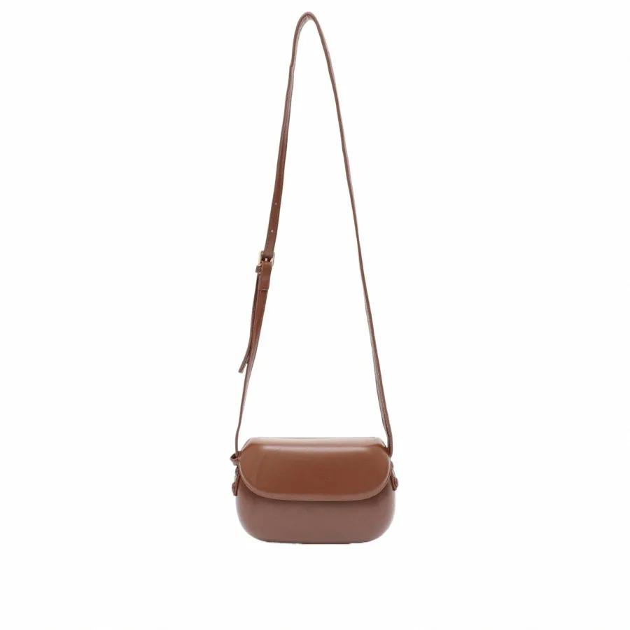 cezira minimalistisk stil pu vegan läderpåse kvinnor enkel casual klaff crossbody axel slingväskor mini handväskor purses retro v3sk#