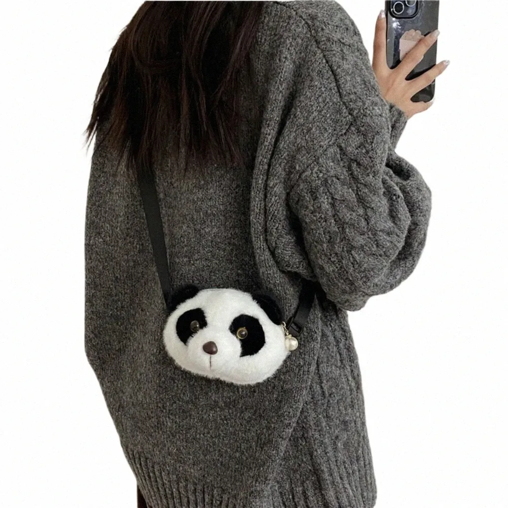 Mini Wallet Plush Panda Lostte Bag Cute Hand Handbag Pres