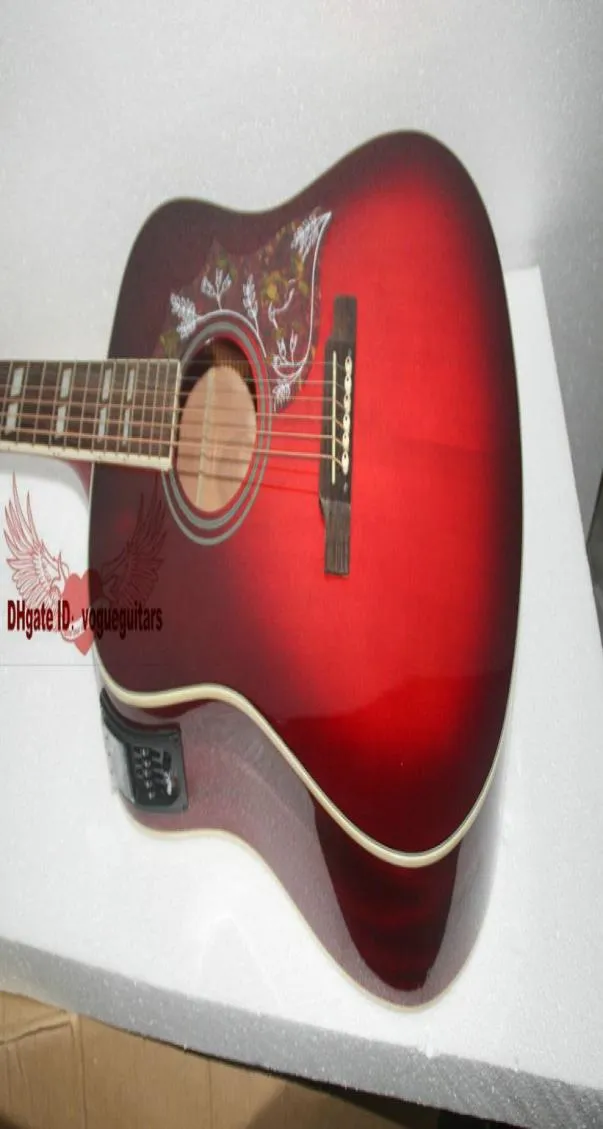 Nova chegada vinho tinto guitarra elétrica acústica com alta qualidade 2217937