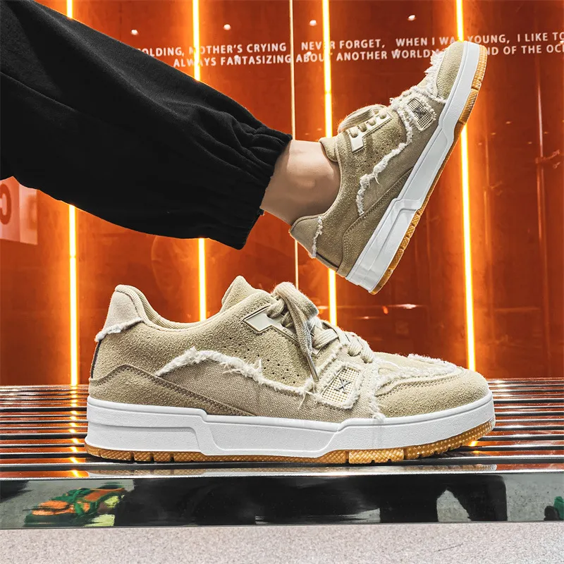 Men s Tennis Shoes Trendy Breathable Sneakers for Sports and Casual Wear