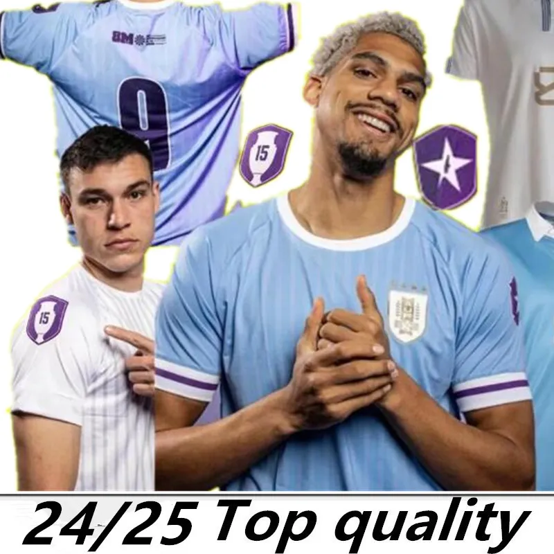 24 25 Uruguay voetbalshirt 24/2025 L.SUAREZ E.CAVANI N.DE LA CRUZ shirt van het nationale team G.DE ARRASCAETA F.VALVERDE R.ARAUJO R.BENTANCUR voetbaluniform