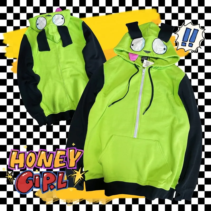 Anime Invader cosplay with Alien Zim Hoodie Jacket,...