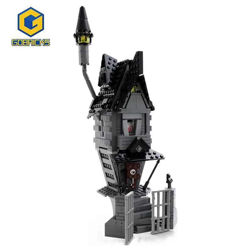 GOBRICKS MOC Jack Skellington Modelo Night of Horror Building Blocks Definir a arquitetura da casa Toys de Brick Kids de Brick Kids da Casa