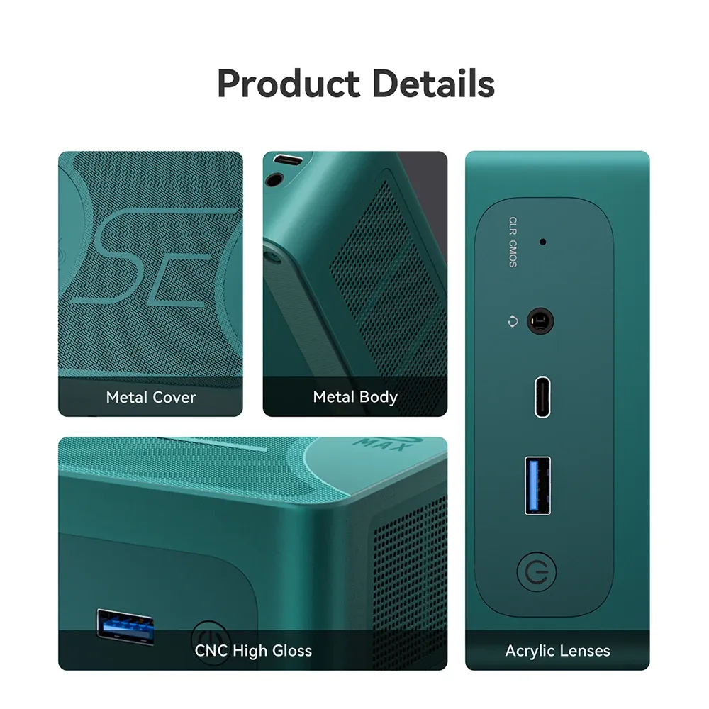 Beelink SER6 MAX Mini pc partpicker - AMD Ryzen 7 7735HS, DDR5 