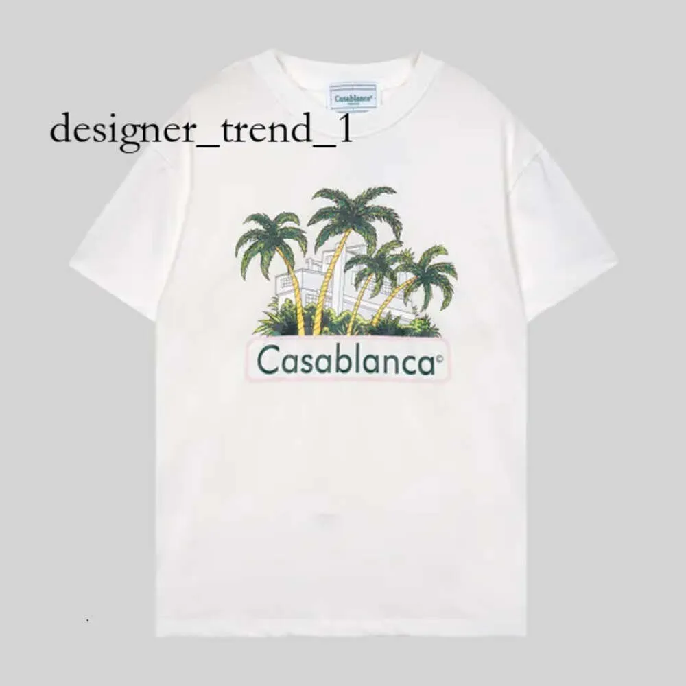 Casa blanca t shirt tennis club t shirt mens designer skjorta läge casual tees gata storlek s-3xl sommar vit svart blå kläder 6652