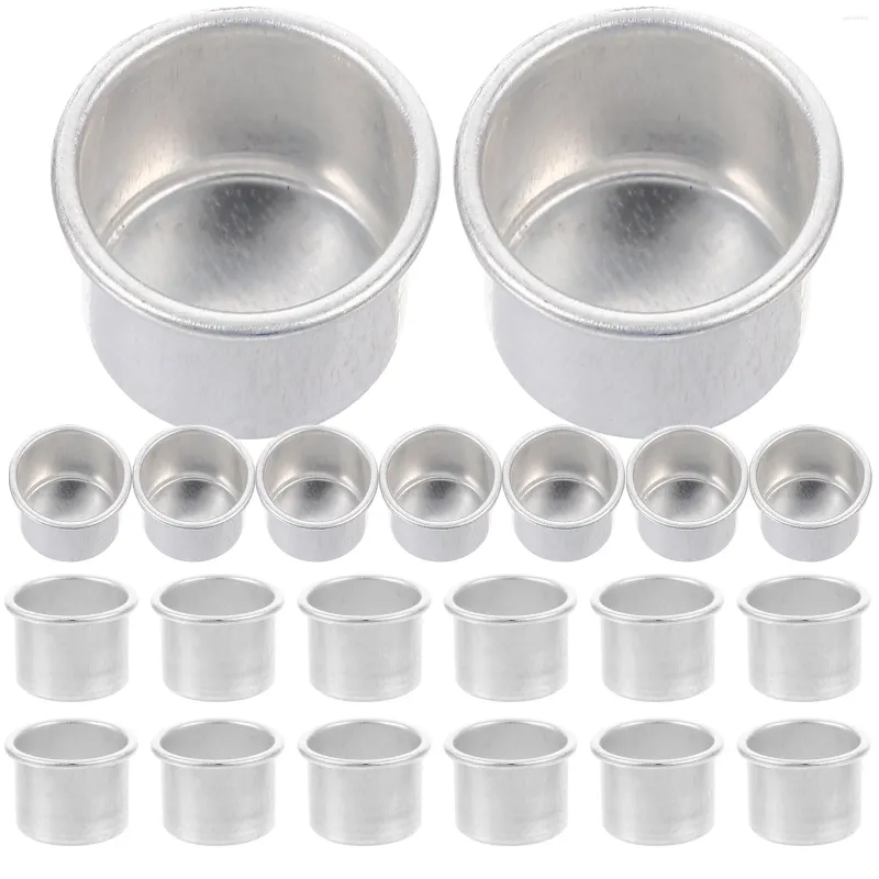 Bougeoirs 50 pièces Inserts métalliques bougeoir tasse tasses en aluminium accessoires boîtes