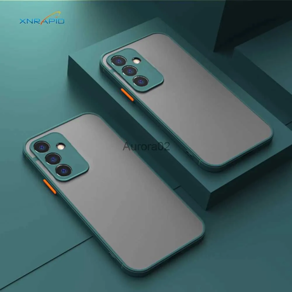 Połączenia telefonów komórkowych Mat Case dla Samsung Galaxy A15 A24 A25 M54 A54 A34 A14 M14 F23 M23 F54 A04S FINDA COQUE Półprzezroczystą osłonę ochronną PC YQ240330