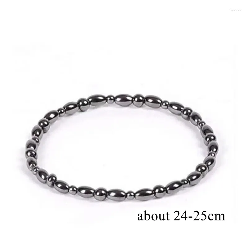 anklets 50pcs/bag高品質の磁気黒い天然石の健康減量ファッションガールメンズチャームジュエリー卸売