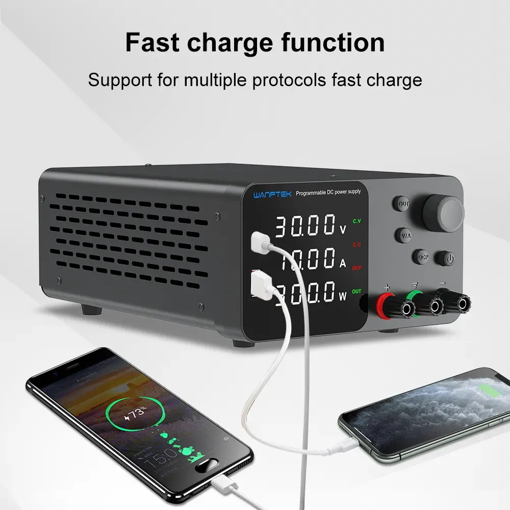 Lab Bench Power Supply 300W Switching Unit 30V 10A Adjustable Digital ...