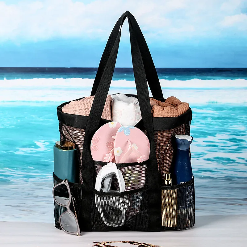 Oversized mesh beach tote bags deals