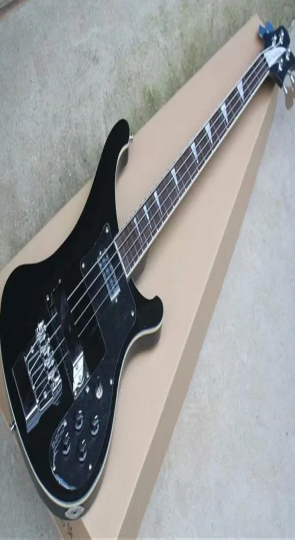 Black 4 Strings 4003 Ricken Electric Bass Guitar z dostępnymi stylami Freetboard Three 8361147