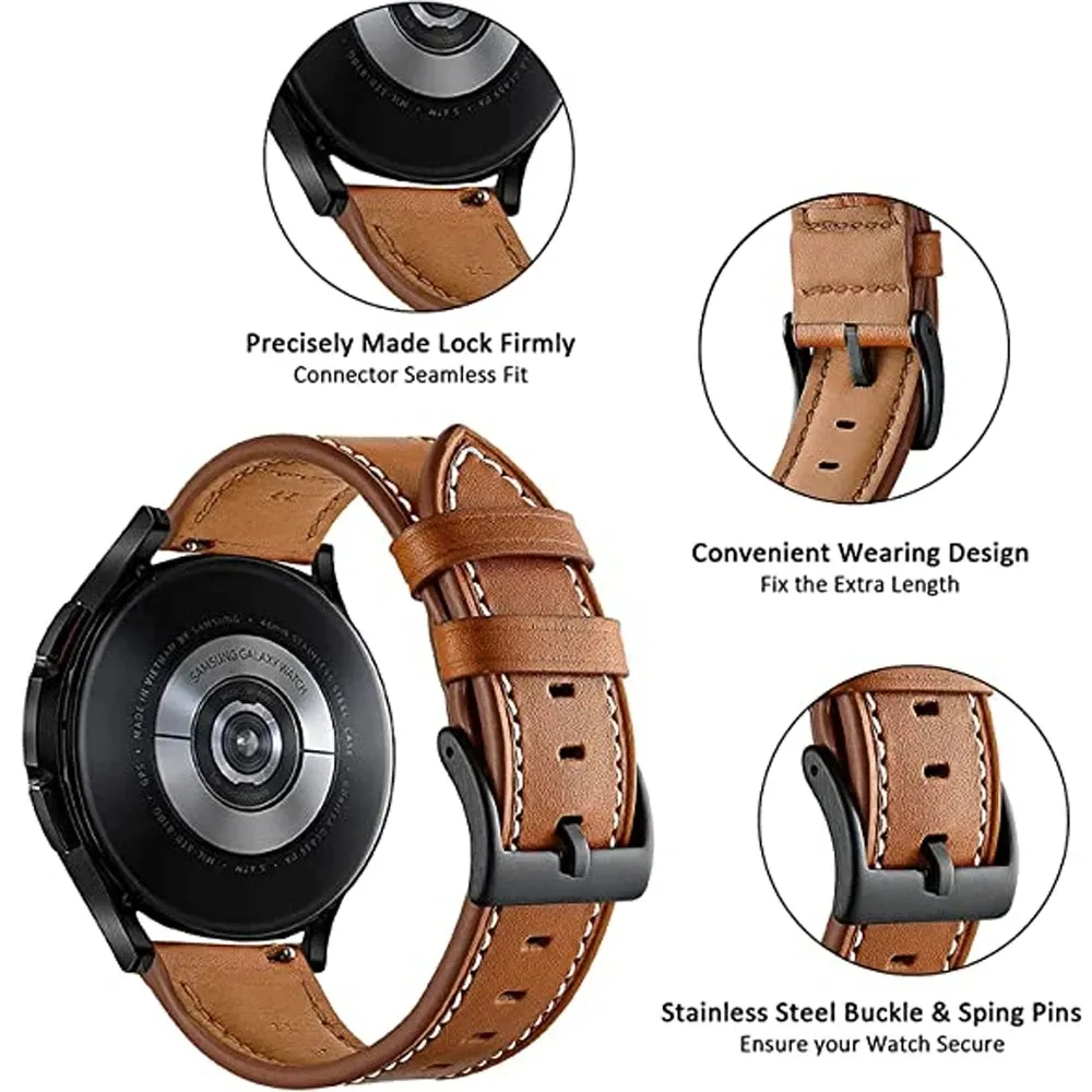 Echtleder Armband 22mm Für Garmin Venu 2, Forerunner 255/265/965 – Ersatzband Mit Stiftverschluss