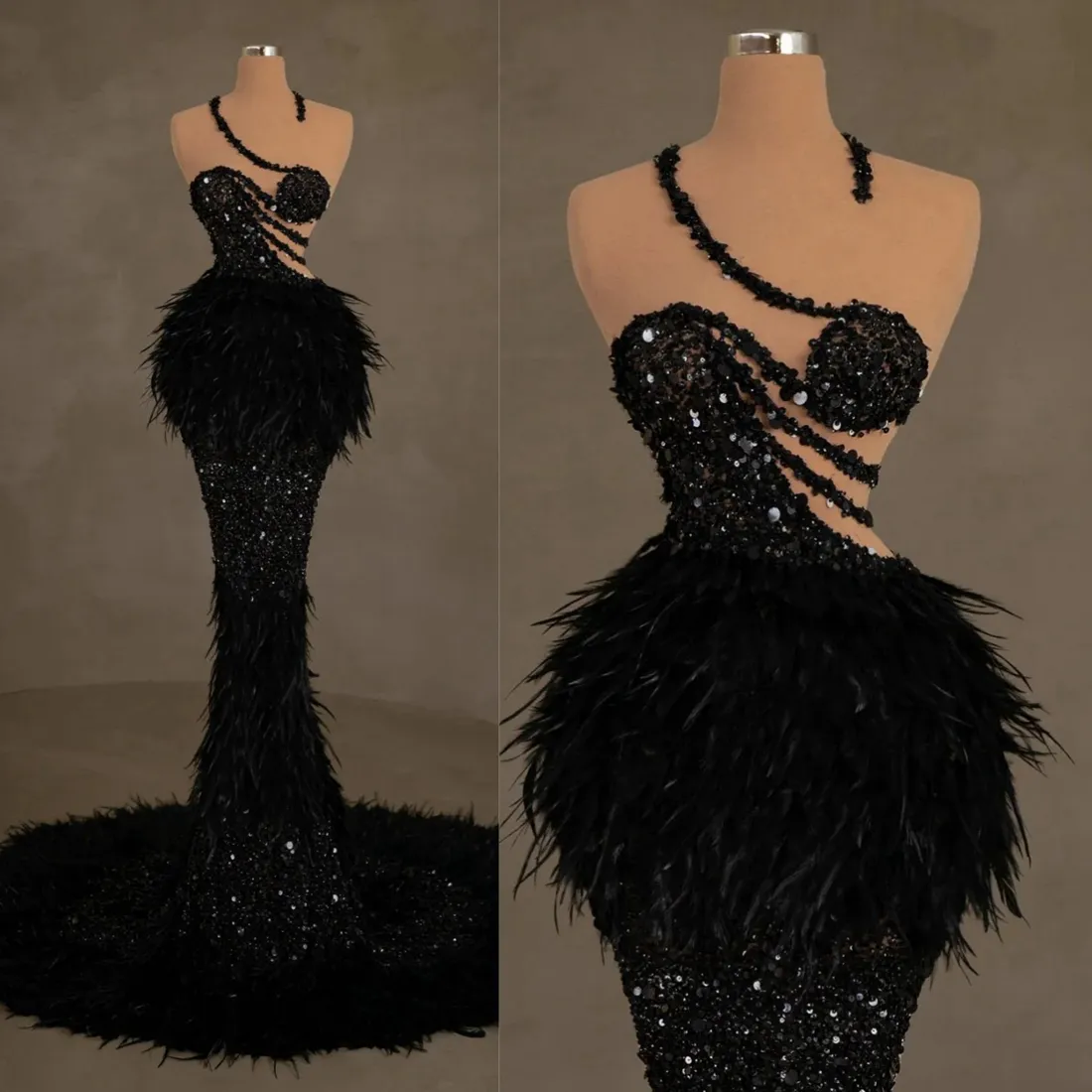 2024 Luksusowe sukienki na studniówkę dla czarnych kobiet Promowanie wieczorne sukienki Elegancka, cekinowa cekinowa koronkowa sukienka urodzinowa na specjalne okazje Vestido de Sorrie AM632