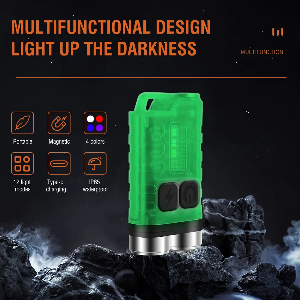 EverBrite 1000 Lumen Rechargeable LED Work Light - 4 Modes, IP56, USB-C, Yellow