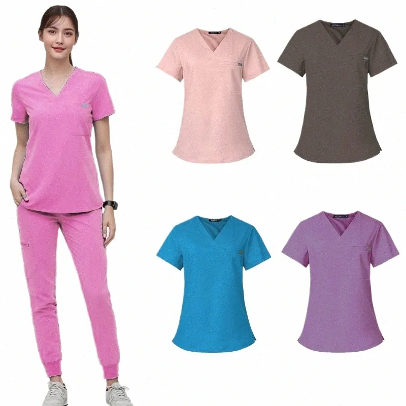 wholesale Salle d'opération uniforme médical gommages hôpital travail gommages ensemble fournitures médicales infirmière chirurgie dentaire costume vêtements de travail 34Mq #