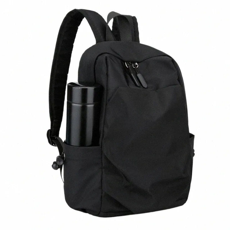 Men s Small Black Canvas Backpack Waterproof School Bag for Men 2024 Designer Sports Travel Shoulder Bag