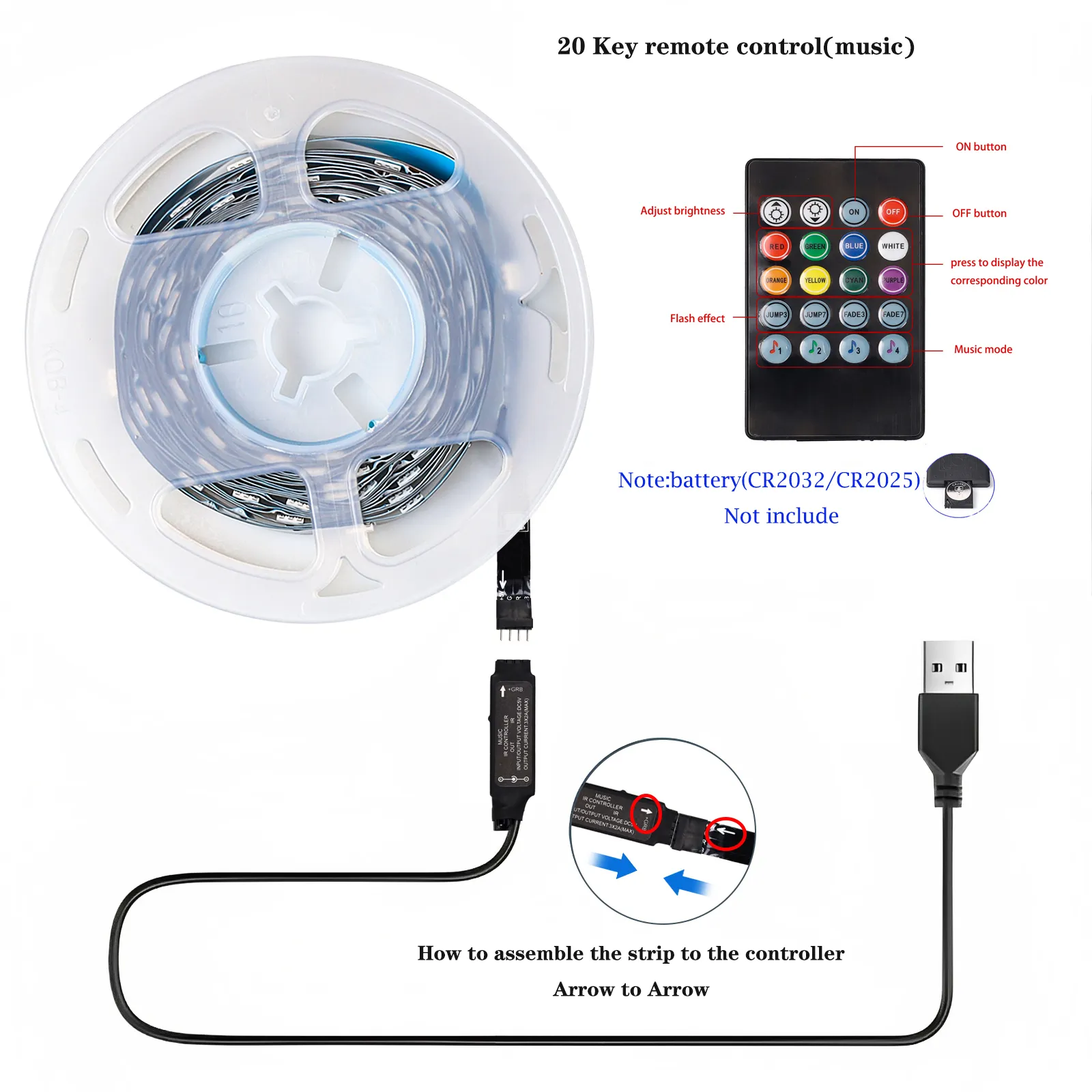 5V USB RGB Led Strip Light Bluetooth App Infrared... From Ddmyfriend ...