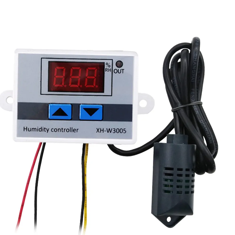 Digital Humidity Controller Switch - XH-W3005 12V/24V/220V Humidistat ...