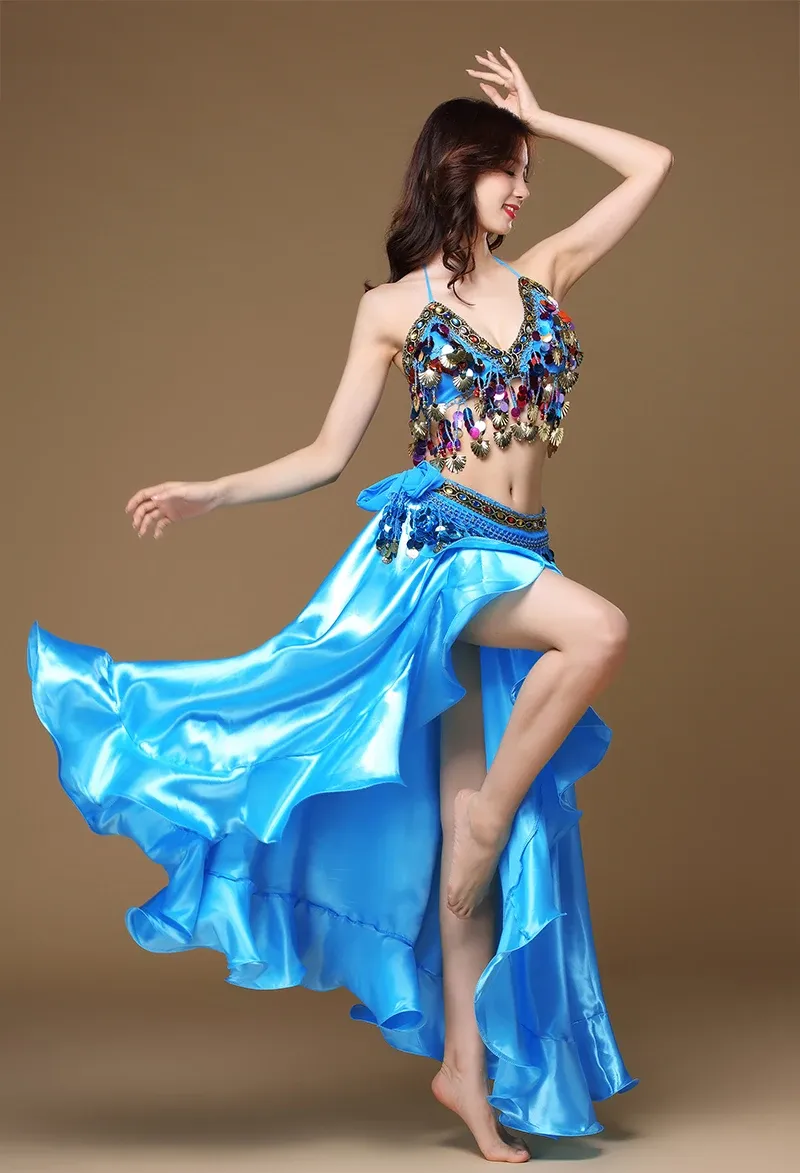 princess polly baby blue dress Adult Lady Women Belly Dance Costume Oriental... From 100,28 €