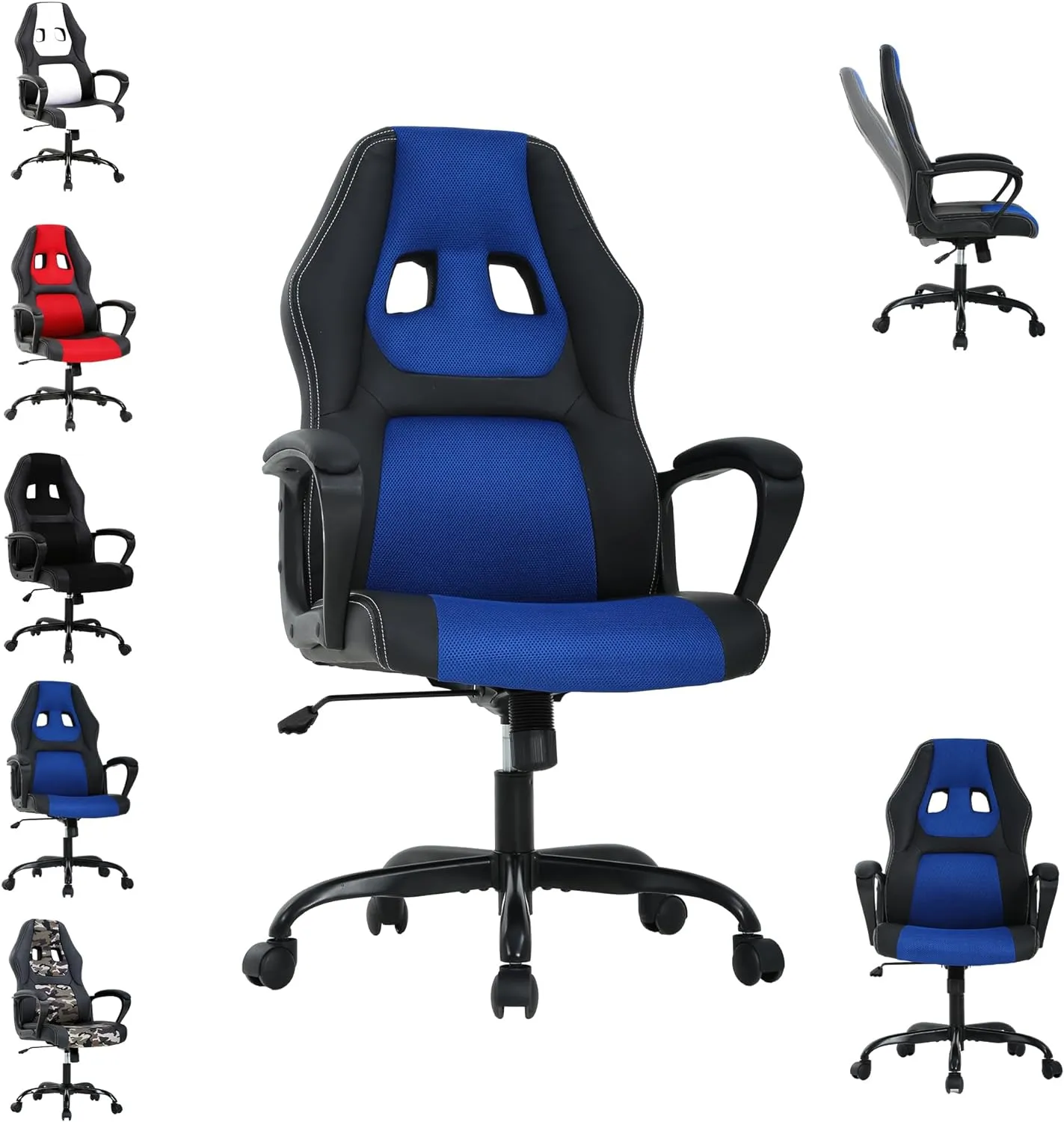 Ergonomic Sharper Image Gaming Chair With Lumbar Support Adjustable Armrest High Back Racing Swivel Affordable Video Game Chair From Ddmyperfect 100.37 DHgate.Com