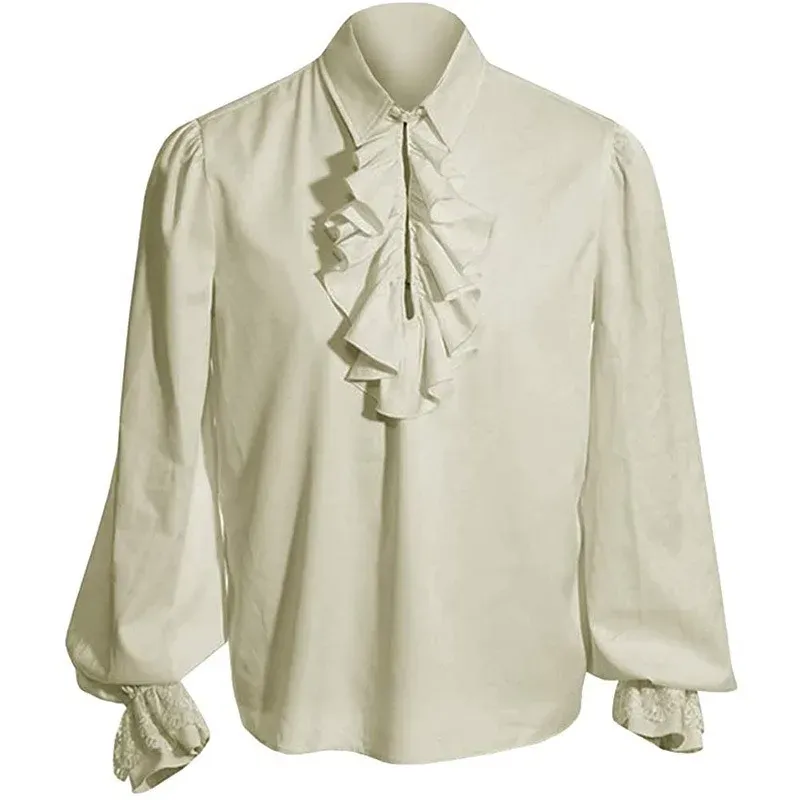 Chejarity Camicia Uomo Slim Fit Camicia Militare Lavata da Uomo Autunno Inverno Tinta Unita in