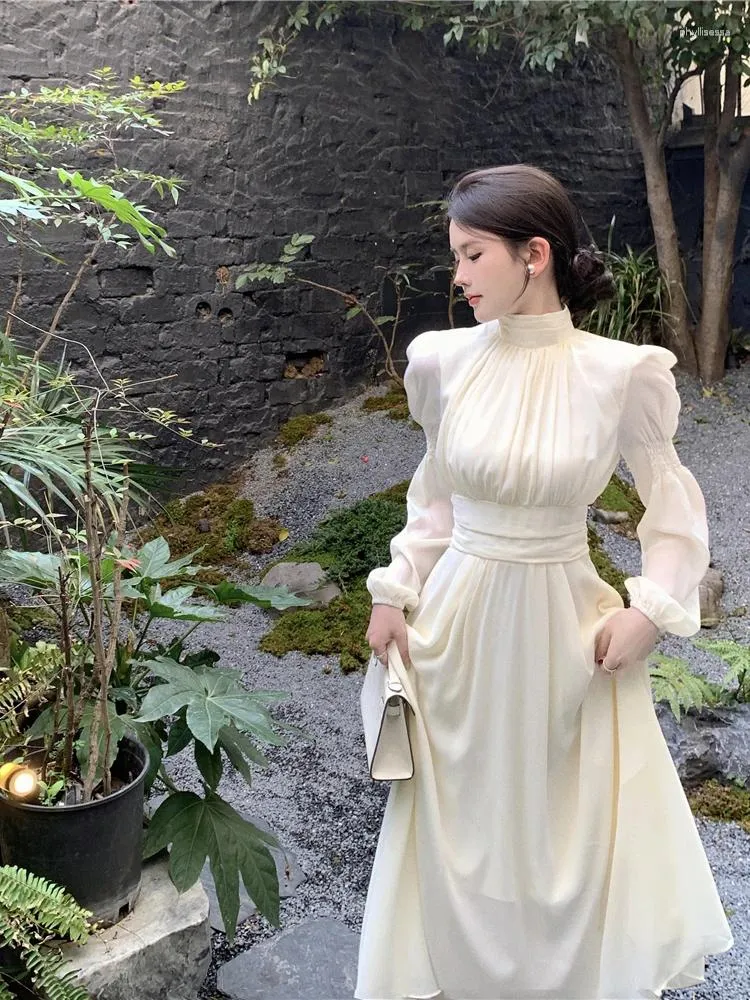 Elegant Turtleneck Long Dress - Korean Fashion Lantern Sleeve Dress, Solid Color Casual Spring/Autumn Vestidos Mujer - Shop Now! from Dhgate Basic & Casual Dresses - price 52.42 Elegant Turtleneck Long Dress - Korean Fashion Lantern Sleeve Dress, Solid Color Casual Spring/Autumn Vestidos Mujer - Shop Now! from Dhgate Basic & Casual Dresses - price 52.42