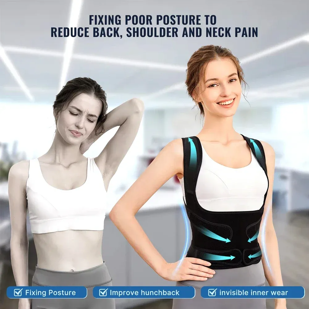 Posture Corrector For Men And Women Full Back And Posture Support For Upper Lower Neck Shoulder And Spine Pain Scoliosis Relief From Ddmydesign 15.88 DHgate.Com
