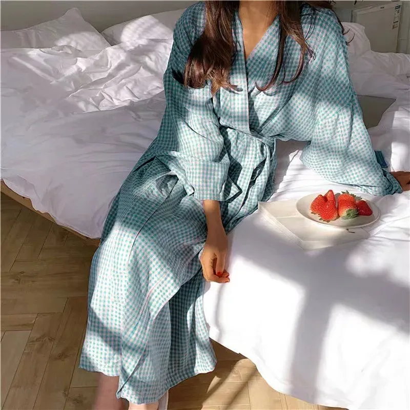 ankle length dressing gown ladies women's slate floral pima robe | l | contemporary swimwear & resort wear main image 0