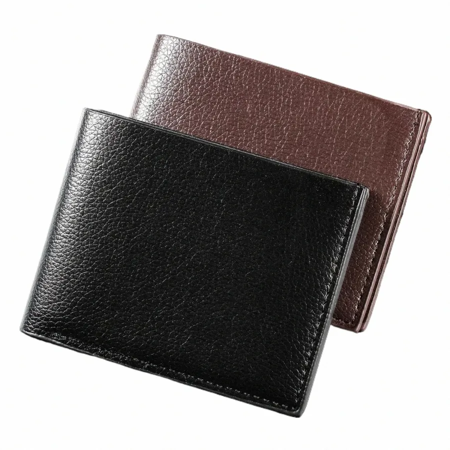 1PC Portfel męski oryginalne skórzane męskie portfele premium produkt prawdziwe portfele dla mężczyzny krótki czarny Walet portafeuille Homme P4YJ#