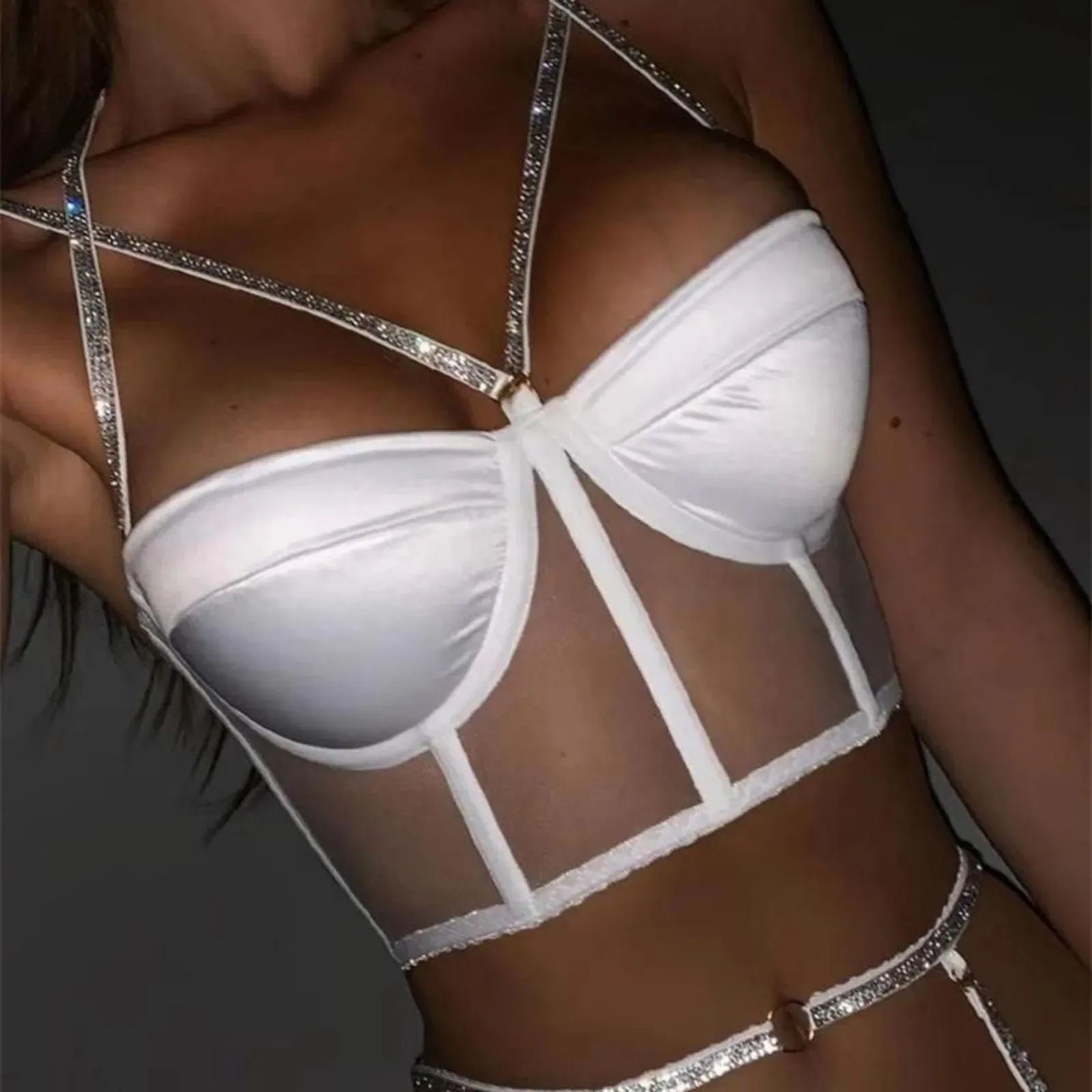Alluring Lace & Diamond Lingerie: 3-Piece Sexy Pajama Set for Intimate  Moments from Dhgate Maternity Intimates - price 20.13