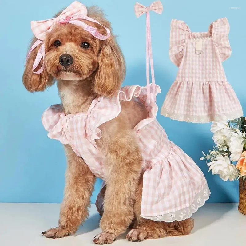 Odzież dla psów urocza sukienka dla kota miękka pullover koszulka streetwearu Pet Summer Ubranie swobodne zużycie