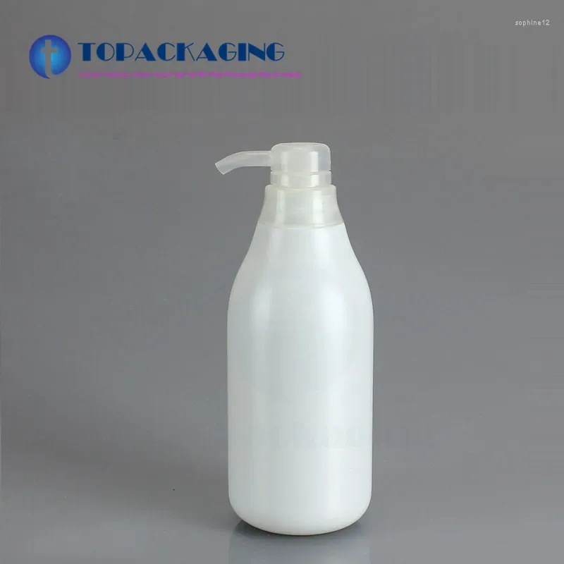 Storage Bottles 20PCS 500ML Lotion Pump Bottle Empty Plastic Pressure Container Milk Shampoo Shower Gel Packing Essential Oil Refillable