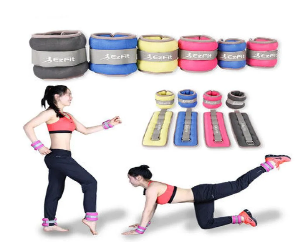 1KG1pair sports training ankle weight sandbag hand wrist weighted sandbag High Quality 3664590