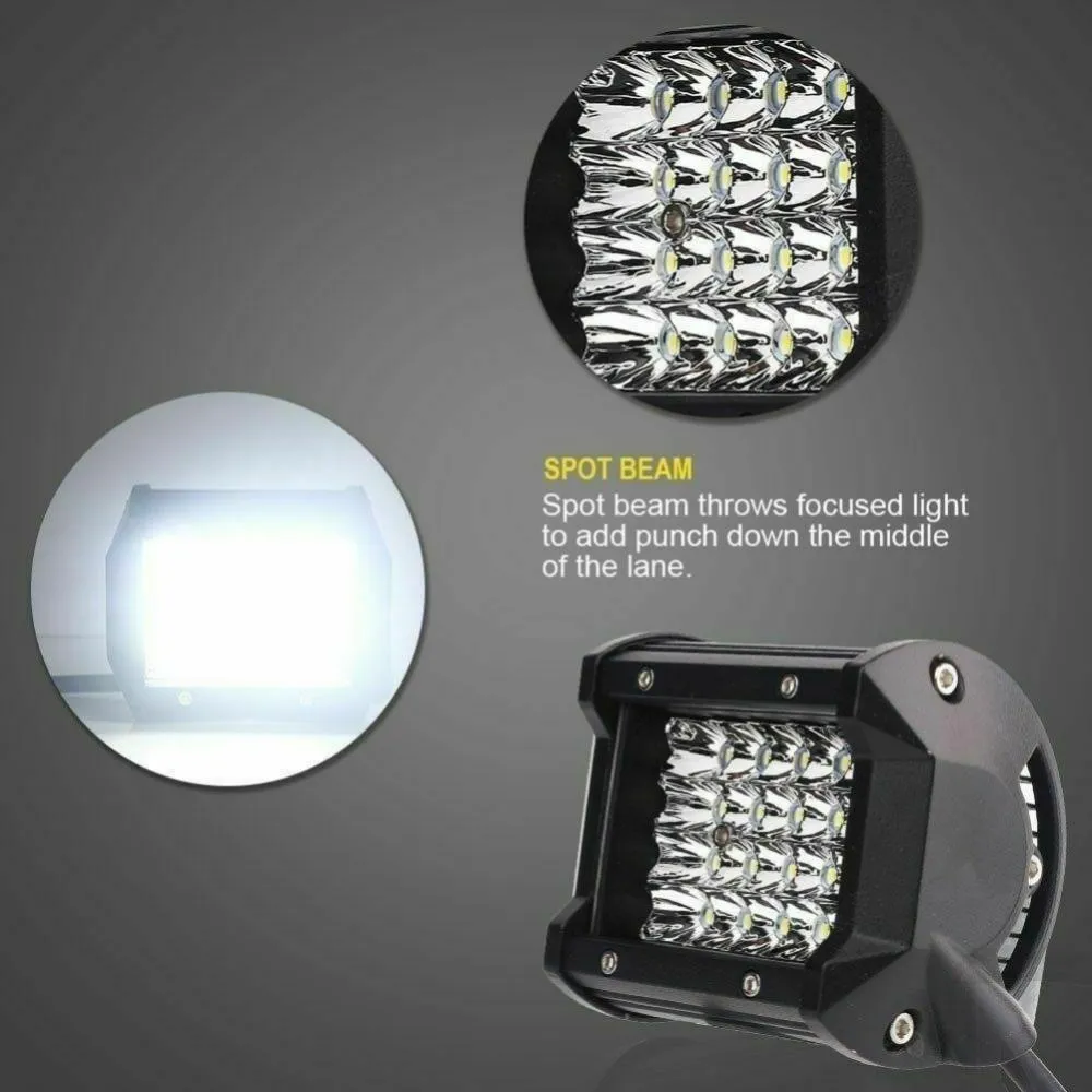 6 Inch LED Work Light Bar – 30W Spot/Flood Combo For SUV, ATV, Truck – 6000LM
