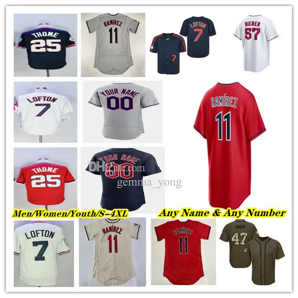 Baseball Jersey Jose Ramirez Andres Gimenez Josh Naylor Steven Kwan Shane Bieber Tyler Freeman Brayan Rocchio David Fry Ricky Vaughn Kenny Lofton GUARDIAN Thome