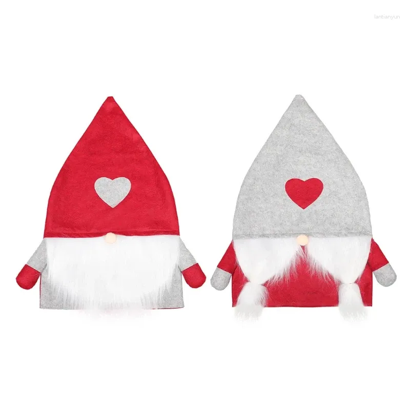 Stol täcker julomslaget hjärta gnome matsal bakåtslag för rum