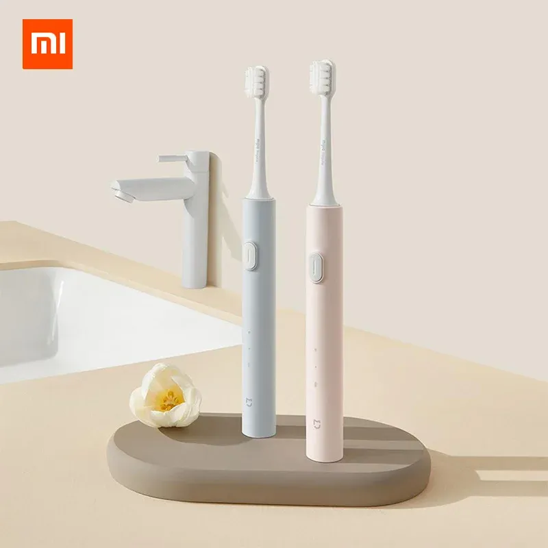 Brosse à dents Nouveau XIAOMI Mijia T200 T200C brosse à dents électrique sonique blanchiment des dents brosse à dents intelligente vibrante ultrasonique IPX7 étanche